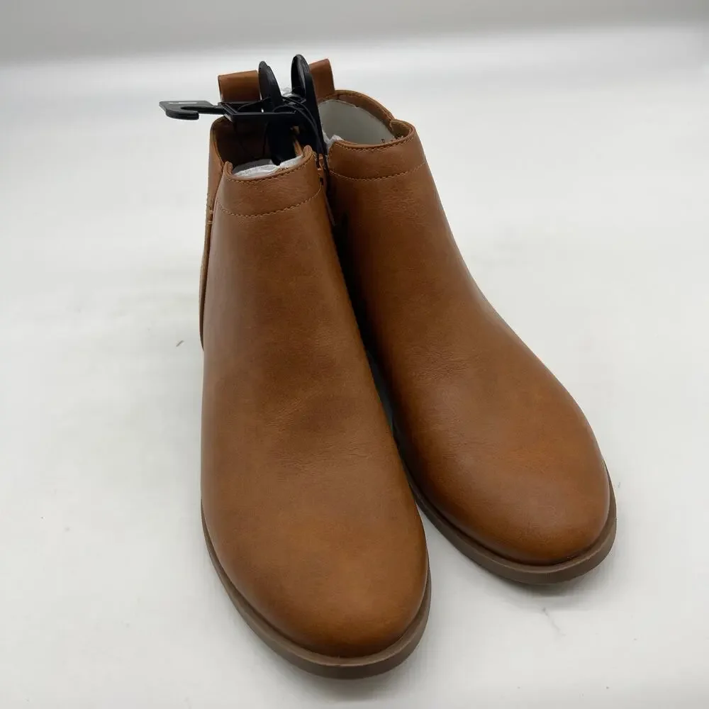 Wonder Nation Ankle Boots Casual Lightweight Brown Size 6